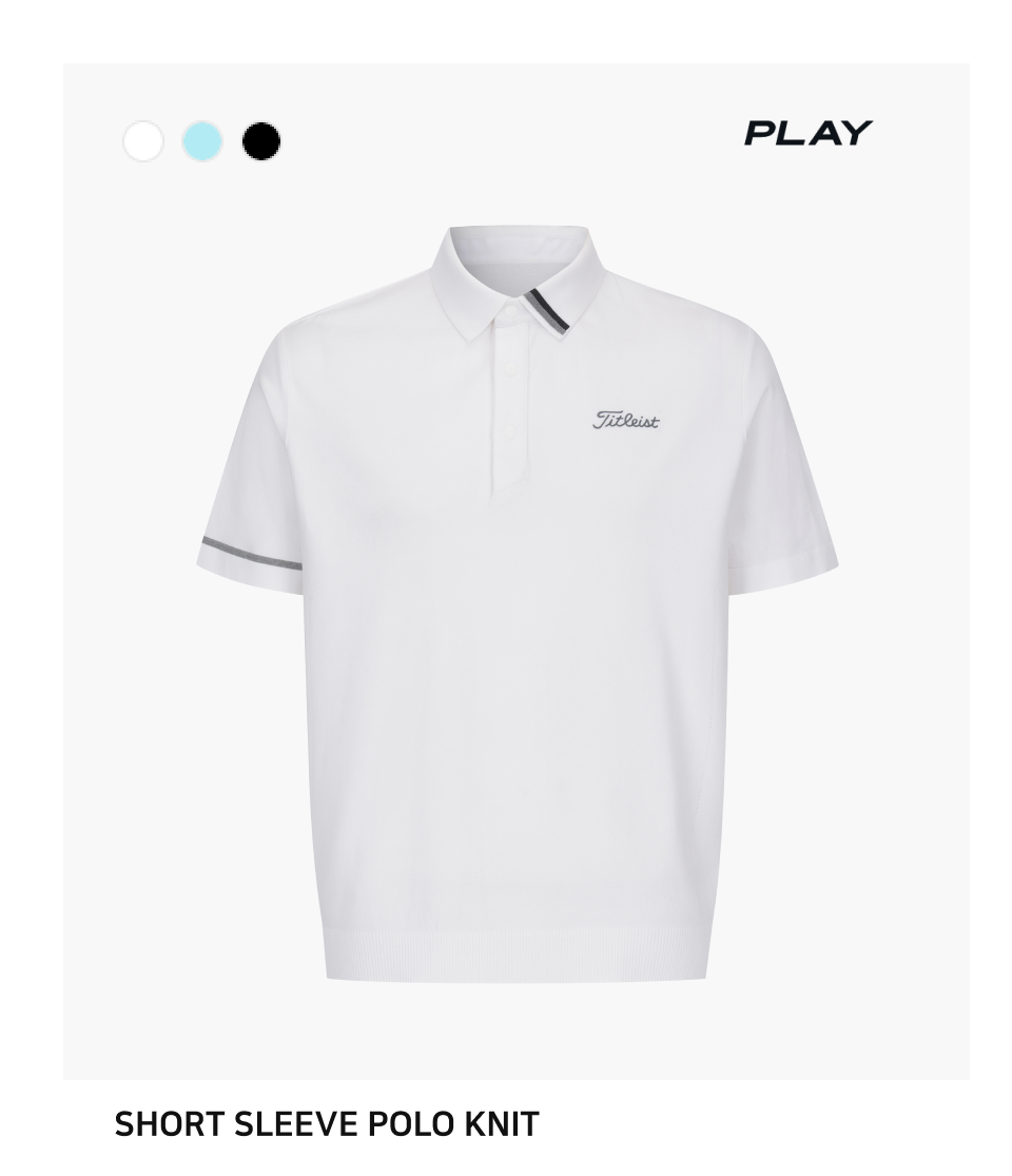 SHORT SLEEVE POLO KNIT