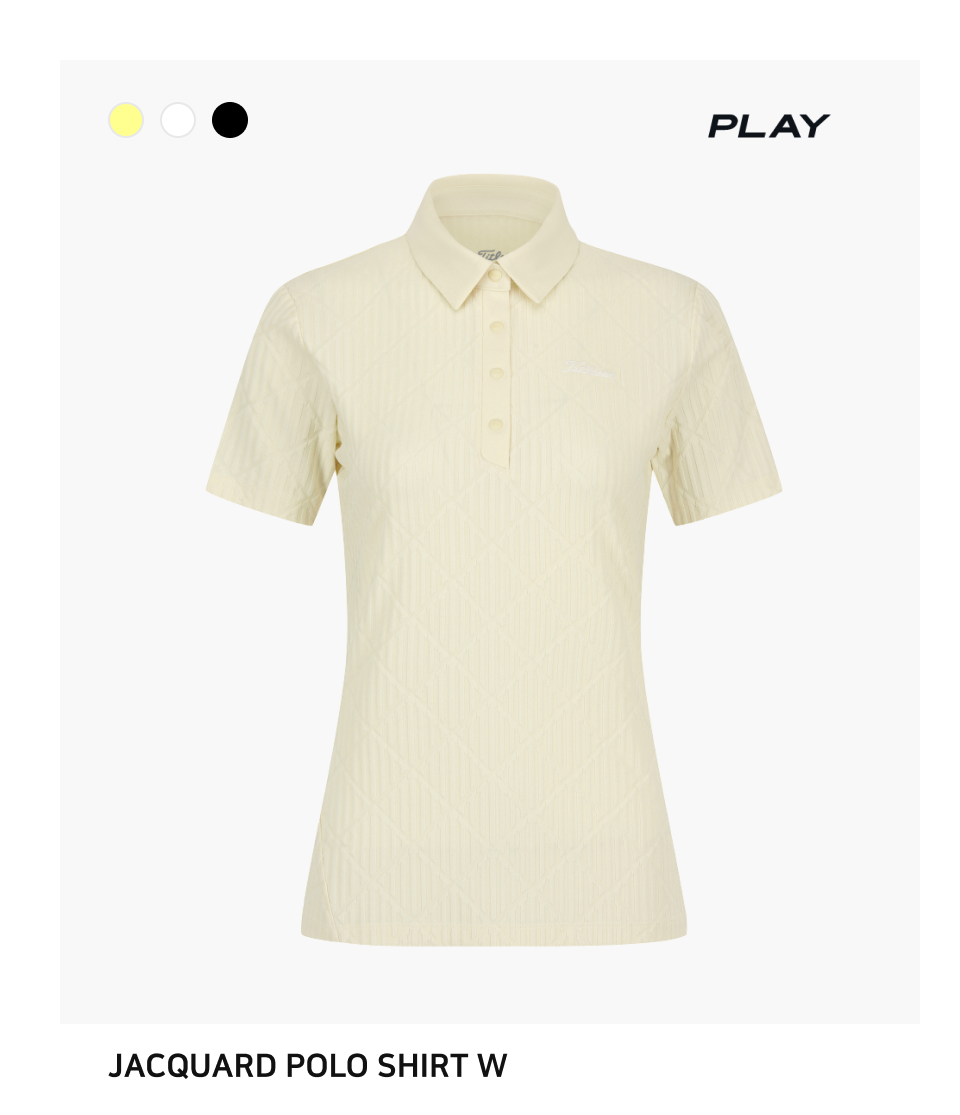 JACQUARD POLO SHIRT W