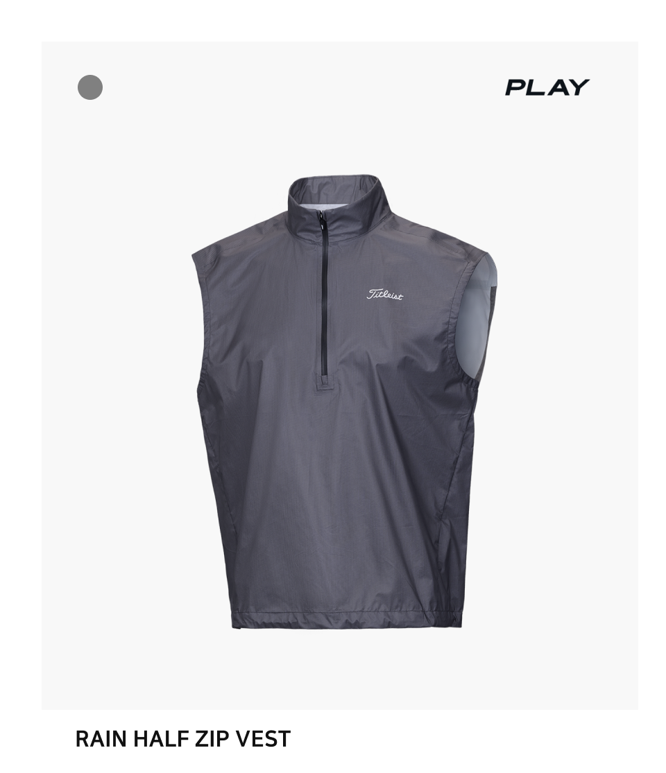 RAIN HALF ZIP VEST